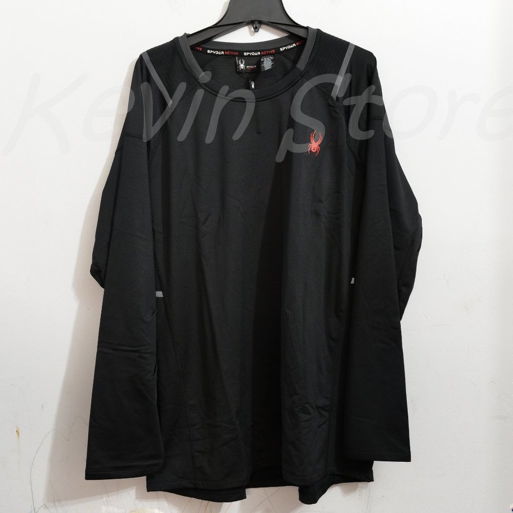 BLACK‎ NWT Spyder Men’s Active Long Sleeve Shirt